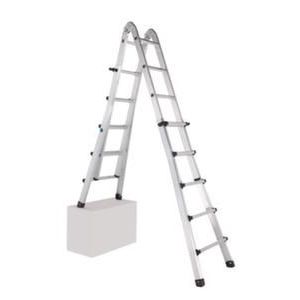 Orbis telescoopladder aluminium aanlegladder L maximaaL 5,29 m 4x5 sporten 209056