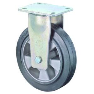 Orbis bokwiel draagvermogen 450 kg DxB 200x50 mm elastisch massief rubberen zwart aluminium velg 526623