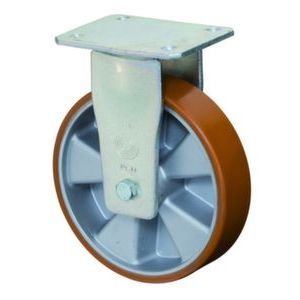 Orbis bokwiel draagvermogen 450 kg DxB 125x50 mm gegoten PU aluminium velg 526631