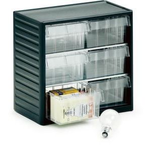 Orbis magazijnunit voor standaard PP-behuizing HxBxD 290x310x180 mm 6 laden maat 6 503020