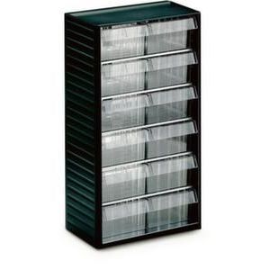 Orbis magazijnunit voor standaard PP-behuizing HxBxD 550x310x180 mm 12 laden maat 6 503024