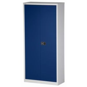 Orbis garderobe- en -ordnerkast staalplaat 3 puntsluiting kledingstang HxBxD 1950x914x400 mm lichtgrijs-oxfordblauw 528016