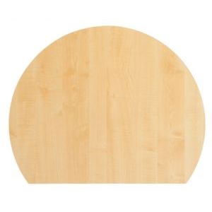 Orbis aanbouwtafel rond HxBxD 72-76x80x100 cm met steunpoot esdoorn 506206