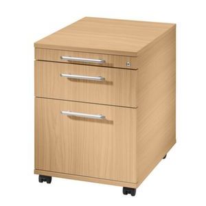 Orbis mobiel ladenblok HxBxD 590x430x580 mm 1 pennenlade 1 lade 1 hangmappenlade beuken 401148