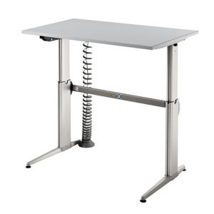 Orbis bureau C-onderstel HxBxD 720-1190x1200x800 mm electrisch in hoogte verstelbaar grijs 529318