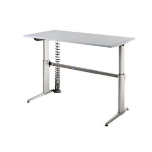 Orbis bureau C-onderstel HxBxD 720-1190x1600x800 mm electrisch in hoogte verstelbaar grijs 529321