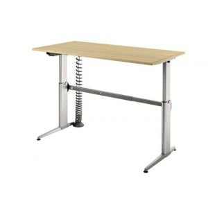 Orbis bureau C-onderstel HxBxD 720-1190x1600x800 mm electrisch in hoogte verstelbaar esdoorn 529323