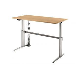 Orbis bureau electrisch in hoogte verstelbaar C-onderstel HxBxD 720-1190x1600x800 mm beuken 529568