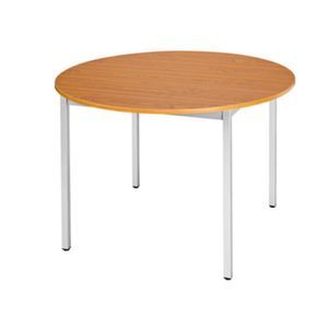 Orbis tafel vierkante buis 4-poots HxD 740x1100 mm rond frame aluminium blad kersen 506710