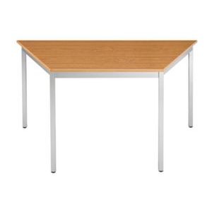 Orbis tafel vierkante buis 4-poots HxBxD 740x1400x700 mm trapeziumvormig frame aluminium blad kersen 506687