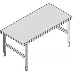 Orbis tafel voor paktafelsysteem 2000 HxBxD 690-960x2000x920 mm kunststofgecoat werkblad 520912