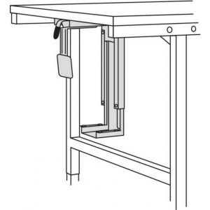 Orbis PC-houder voor paktafelsysteem 2000 HxBxD 320-545x100-242x150 520941