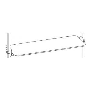 Orbis schuin legbord voor paktafelsysteem 2000 BxD 1630x450 mm met bevestigingsmateriaal met afrolrand neigbaar vaklast 50 kg 520931