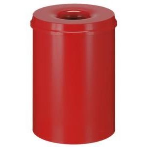 Orbis veiligheidsprullenbak staalplaat zelfblussend 30 L H x diameter 470x335 mm rood-rood 523681