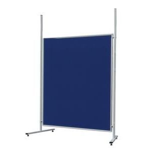 Orbis presentatiewand HxB 120x120 cm aluminium frame blauwe vilt 521930
