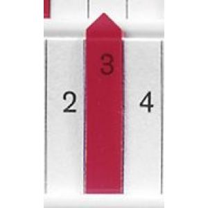 Orbis plannerpijlen kunststof B 7 mm transparant rood 528956