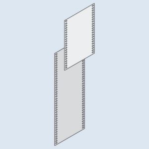 Orbis staalplaat-wand HxD 1050x300 mm verzinkt 734376