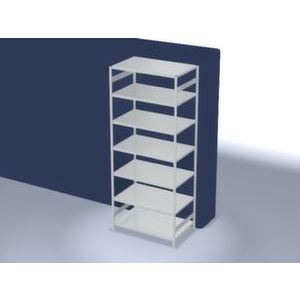 Orbis traversenstelling basisveld HxBxD 3000x1360x835 mm 7 legborden vaklast 330 kg RAL 7035 864699