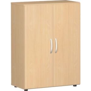 Orbis kast met openslaande deuren HxBxD 1104x800x420 mm 3 ordnerhoogtes beuken 401468