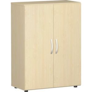 Orbis kast met openslaande deuren HxBxD 1104x800x420 mm 3 ordnerhoogtes esdoorn 401469