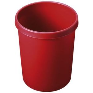 Orbis kunststof prullenmand 45 L H x diameter 480x390 mm PP rood 523554