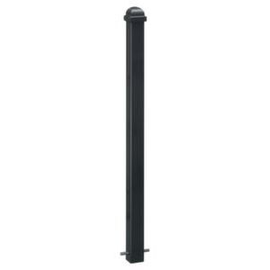 Orbis trottoirpaal H 900 mm 70x70 mm met halve kogel-kap om in te betonneren vuurverzinkt RAL 7021 303294