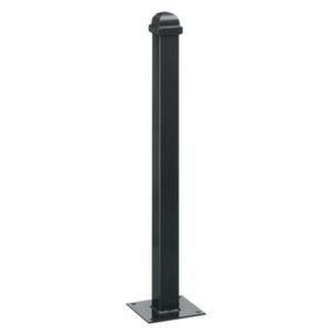 Orbis trottoirpaal H 900 mm 70x70 mm met halve kogel-kap met bodemplaat vuurverzinkt RAL 7021 303308