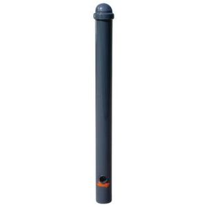 Orbis trottoirpaal H 900 mm diameter 76 mm met halve kogel-kap uitneembaar vuurverzinkt RAL 7021 303374