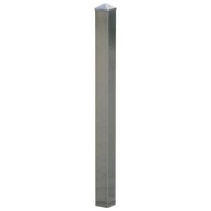 Orbis afzetpaal RVS 70x70 mm H 900 mm afsluit-uitneembaar uit bodemhouder 883569