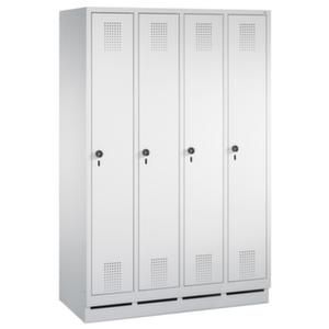 Orbis locker 4x2 vakken HxBxD 1800x1200x500 mm gladde deuren sokkel cilinderslot RAL 7035 403882