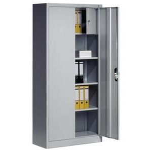 Orbis universele kast HxBxD 1950x930x400 mm 3 legborden met waardekluis RAL 7035 953154