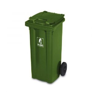 Orbis vuilcontainer PE 120 L HxBxD 930x505x555 mm met wielen groen 369077