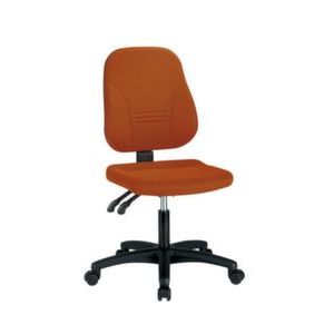 Orbis bureau draaistoel zitting HxBxD 40,5-52x45,5x39 cm permanent kontakt mechanisme rugleuning H 54-62 cm stof oranje 526934