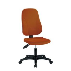 Orbis bureau draaistoel zitting HxBxD 40,5-52x45,5x39 cm permanent kontakt mechanisme rugleuning H 64-72 cm stof oranje 526944