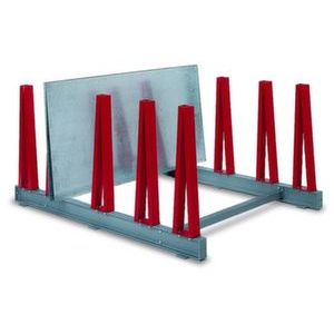 Orbis platenstelling open vormstaal liggers aanbouwveld HxBxD 1040x1800x1800 mm vuurrood 525418