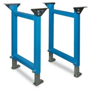 Orbis standaardsteun H 680-1100 mm baan B 700 mm draaigewricht-plaatjes RAL 5015 508119