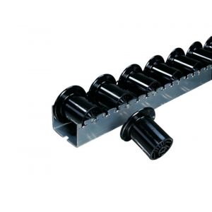 Orbis rollenrails spoorkransrollen van kunststof afstand 96 mm L 3600 mm draagverm/rol 65 kg 403721