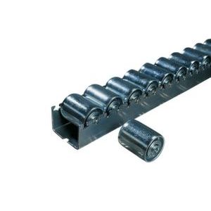 Orbis rollenrails cilindrische rollen van staal afstand 48 mm L 2400 mm draagvermogen per rol 130 kg 187772