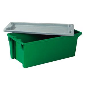 Orbis draaistapelbak PP HxLxB 300x800x400 mm 70 L groen 187364