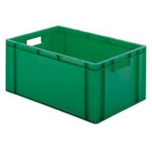 Orbis Euronorm-stapelbak 51 L HxLxB 270x600x400 mm wanden-bodem gesloten groen 204188