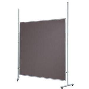 Orbis presentatiewand HxB 120x120 cm aluminium frame grijze vilt 521931