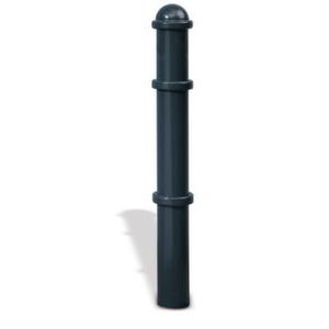 Orbis trottoirpaal H 900 mm diameter 102 mm met halve kogel-kap uitneembaar/afsluitbaar vuurverzinkt RAL 7021 303443