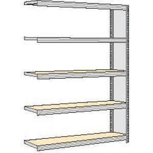 Orbis spaanplaat inhaakstelling aanbouwveld HxBxD 2000x1695x326 mm 5 etages draagvermogen 250 kg verzinkt 525268