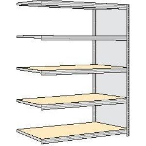 Orbis spaanplaat inhaakstelling aanbouwveld HxBxD 2000x1695x626 mm 5 etages draagvermogen 250 kg verzinkt 525294