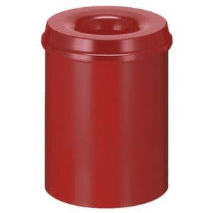 Orbis veiligheidsprullenbak staalplaat zelfblussend 15 L H x diameter 360x255 mm rood-rood 523668