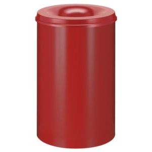 Orbis veiligheidsprullenbak staalplaat zelfblussend 110 L H x diameter 710x450 mm rood-rood 523705