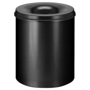 Orbis veiligheidsprullenbak staalplaat zelfblussend 80 L H x diameter 550x470 mm zwart-zwart 523694