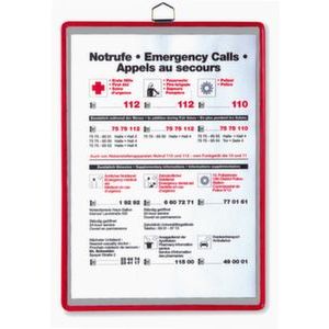 Orbis hang-zichtmap kunststof DIN A4 staand formaat rood 505160