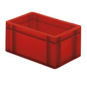 Orbis Euronorm-stapelbak 5,5 L HxLxB 145x300x200 mm wanden-bodem gesloten rood 203988