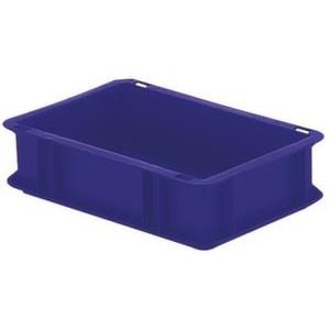 Orbis Euronorm-stapelbak 4,5 L HxLxB 50x400x300 mm wanden-bodem gesloten blauw 531639